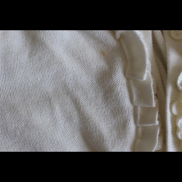 Creme Floral Old Navy Girls Cardigan - Picture 3 of 3